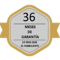 sello 36 Meses de Garantía - Servicio de Mantenimiento de Impresoras de Tarjetas PVC